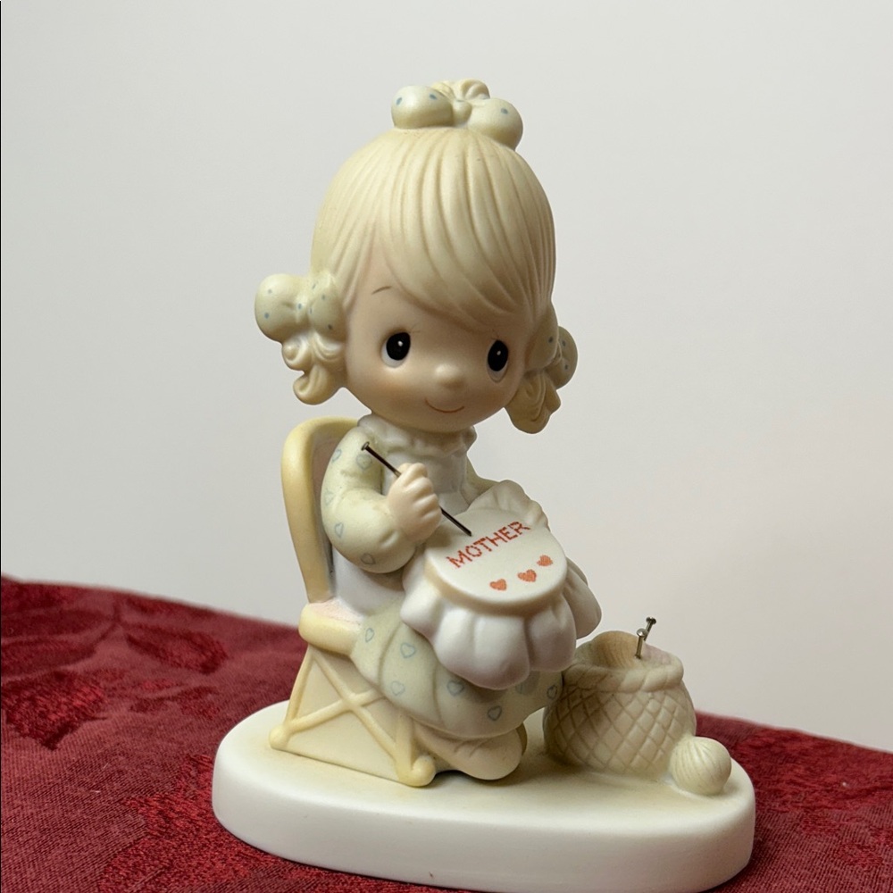 Precious Moments Mother Sew Dear Figurine E-3106